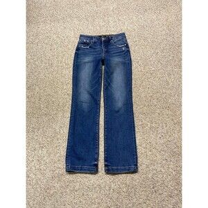 5/27 Buckle Risen Mid Rise Lightly Distressed Straight Leg